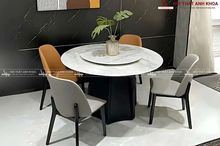 Mẫu bàn ăn tròn - Điểm nhấn tinh tế cho phòng ăn gia đình Mẫu bàn ăn tròn - Điểm nhấn tinh tế cho phòng ăn gia đình