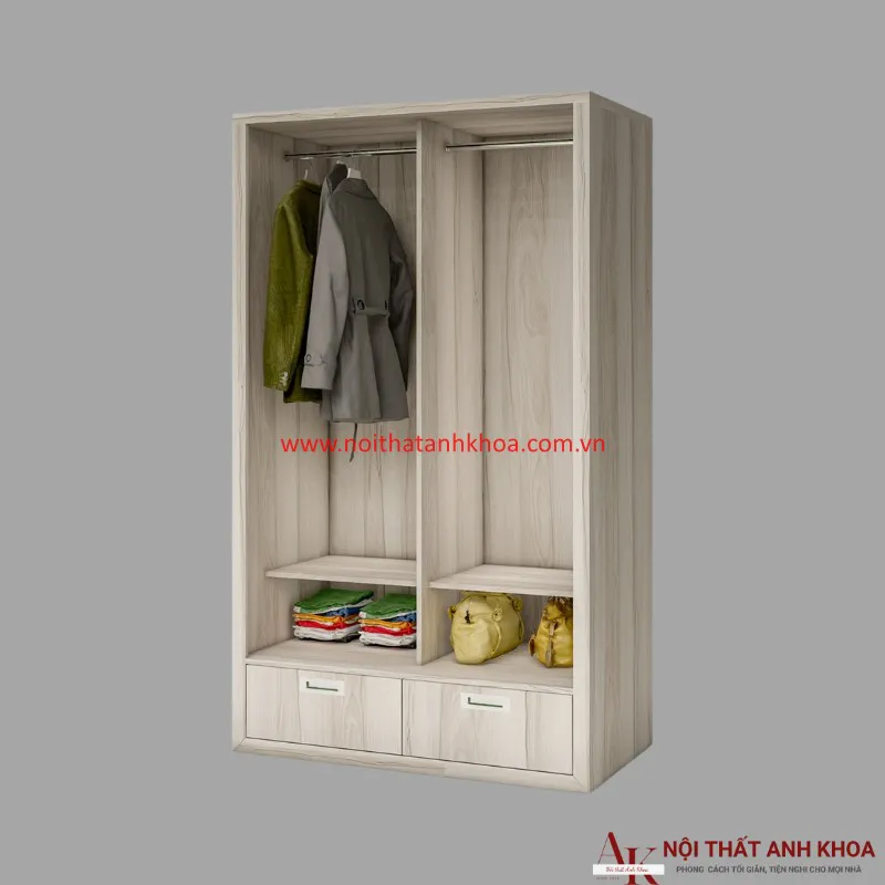 Không gian lưu trữ gọn gàng, khoa học của tủ quần áo cửa lùa Không gian lưu trữ gọn gàng, khoa học của tủ quần áo cửa lùa