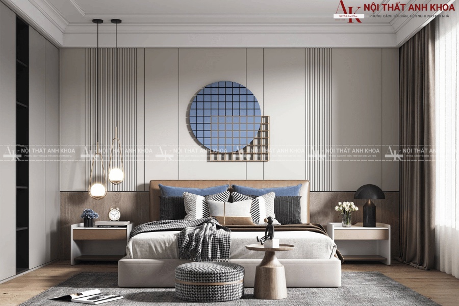 Thiết kế nội thất phòng ngủ tối giản đẹp mà tiện nghi Thiết kế nội thất phòng ngủ tối giản đẹp mà tiện nghi
