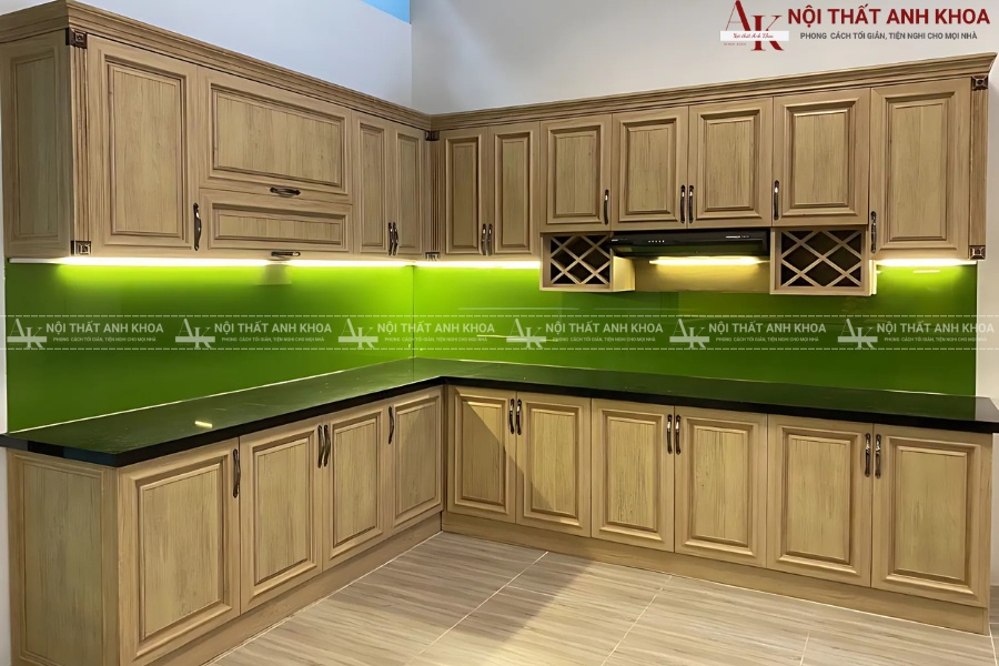 Tủ bếp nhôm giả gỗ - Giải pháp bền đẹp cho mọi gia đình Tủ bếp nhôm giả gỗ - Giải pháp bền đẹp cho mọi gia đình