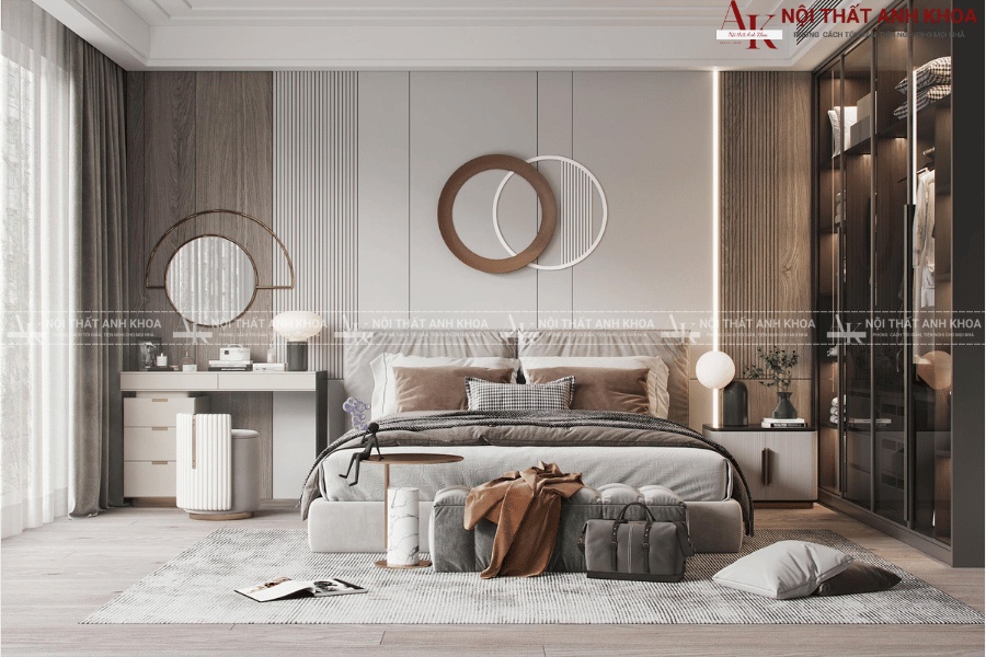 Thiết kế nội thất phòng ngủ Master sang trọng Thiết kế nội thất phòng ngủ Master sang trọng