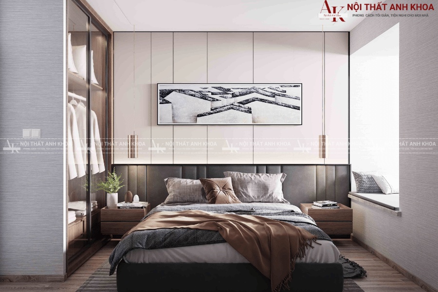 Nội thất phòng ngủ tiện nghi cho căn hộ chung cư mini Nội thất phòng ngủ tiện nghi cho căn hộ chung cư mini