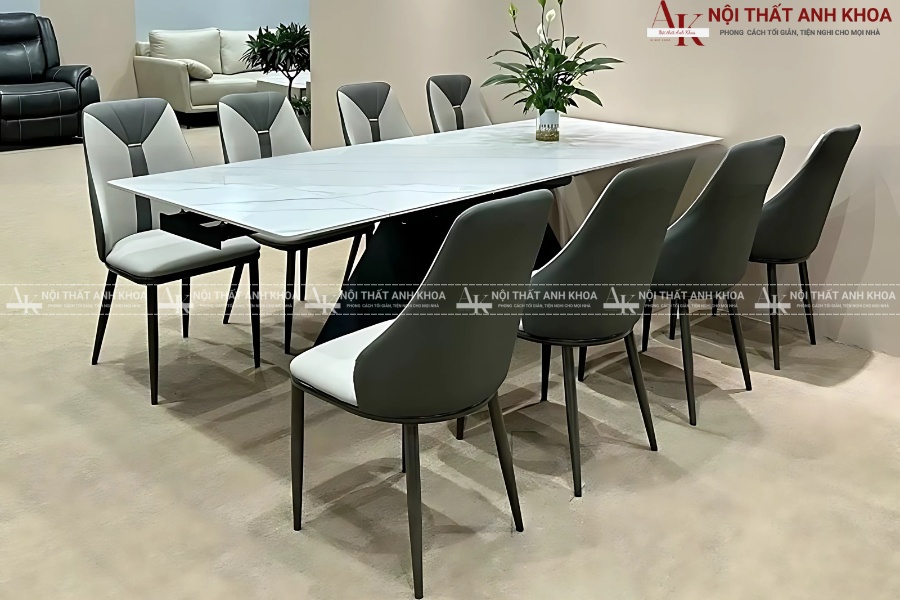 Bàn ăn 8 ghế - Điểm nhấn cho mọi bữa cơm gia đình Bàn ăn 8 ghế - Điểm nhấn cho mọi bữa cơm gia đình