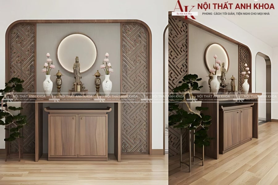 Ý tưởng vách ngăn phòng thờ hiện đại và phong thủy Ý tưởng vách ngăn phòng thờ hiện đại và phong thủy