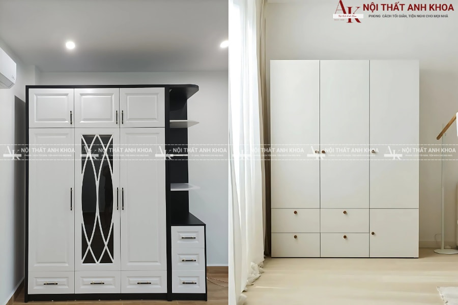 Mẫu tủ quần áo phòng ngủ - Phong cách nội thất Mẫu tủ quần áo phòng ngủ - Phong cách nội thất