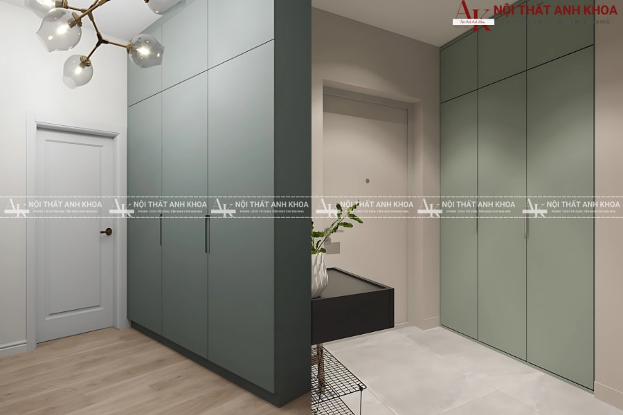 Thiết kế tủ quần áo 3 cánh cho cặp đôi vợ chồng trẻ Thiết kế tủ quần áo 3 cánh cho cặp đôi vợ chồng trẻ