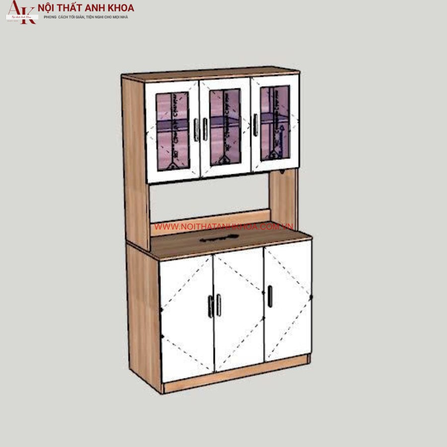 Tủ chén bát gỗ công nghiệp MDF bền đẹp Tủ chén bát gỗ công nghiệp MDF bền đẹp