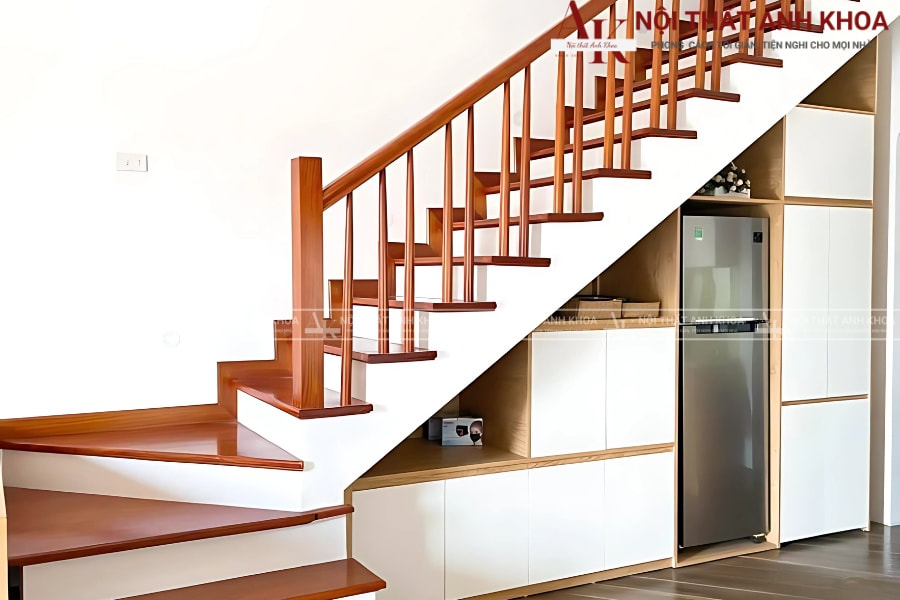 Nhà gọn gàng hơn với tủ cầu thang gỗ MDF Nhà gọn gàng hơn với tủ cầu thang gỗ MDF