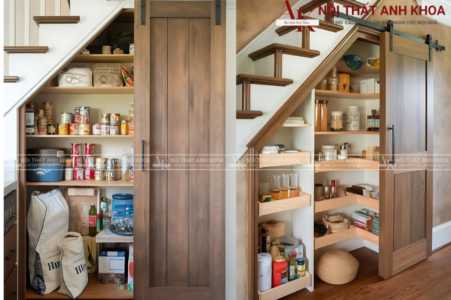 Không gian đẹp - Gọn gàng nhờ tủ MDF gầm cầu thang Không gian đẹp - Gọn gàng nhờ tủ MDF gầm cầu thang
