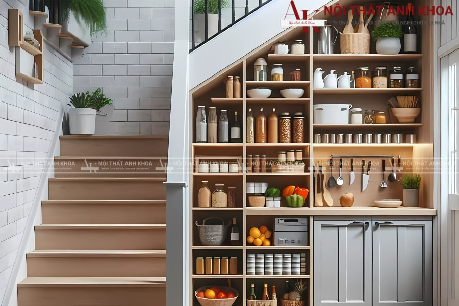 Tủ gầm cầu thang gỗ MDF - Giá tốt, chất lượng chuẩn Tủ gầm cầu thang gỗ MDF - Giá tốt, chất lượng chuẩn