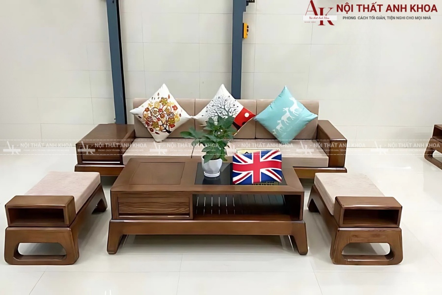 Bàn sofa gỗ tự nhiên - Điểm nhấn đẳng cấp cho phòng khách Việt Bàn sofa gỗ tự nhiên - Điểm nhấn đẳng cấp cho phòng khách Việt