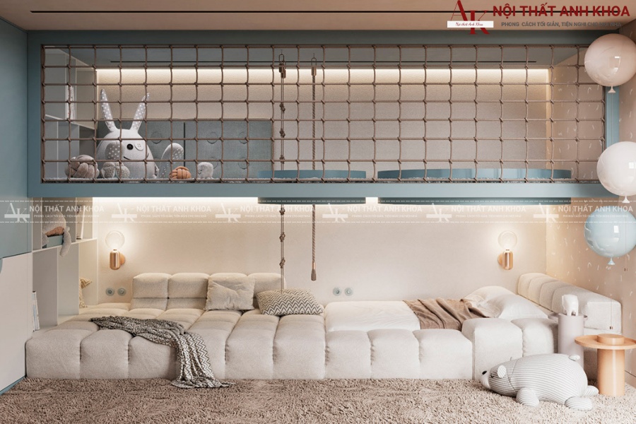 Mẫu phòng ngủ 2 bé trai đáng yêu và năng động Mẫu phòng ngủ 2 bé trai đáng yêu và năng động