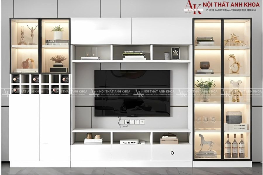 Tủ rượu kèm kệ tivi - Lựa chọn thông minh của gia chủ Tủ rượu kèm kệ tivi - Lựa chọn thông minh của gia chủ
