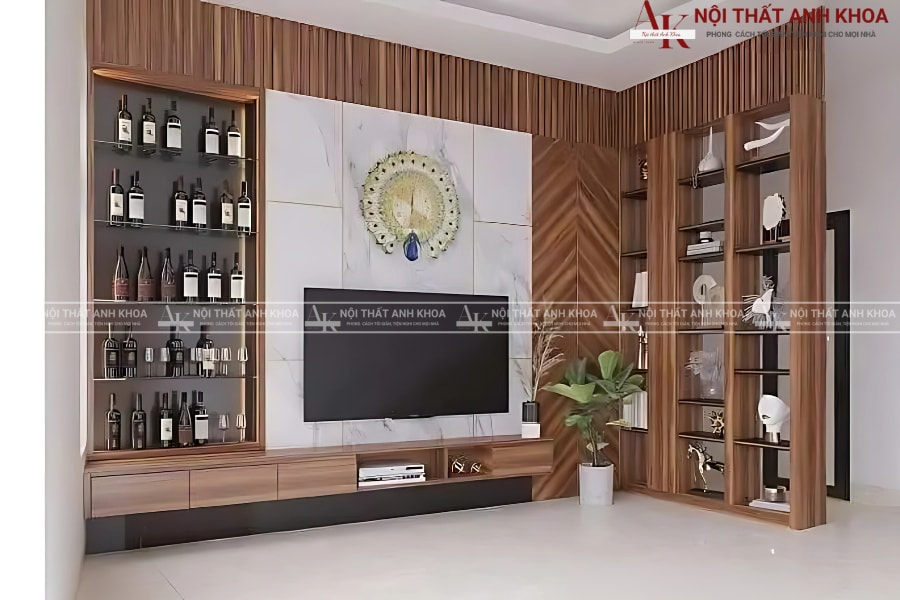 Tủ rượu kết hợp kệ tivi - Phong cách mới cho nhà hiện đại Tủ rượu kết hợp kệ tivi - Phong cách mới cho nhà hiện đại