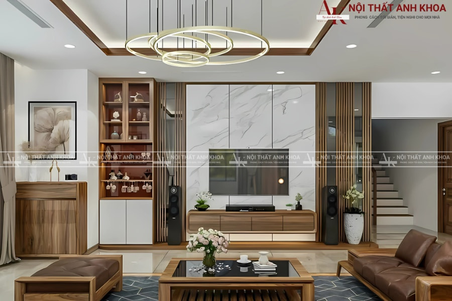 Thiết kế tủ rượu kèm kệ tivi đẹp miễn chê Thiết kế tủ rượu kèm kệ tivi đẹp miễn chê