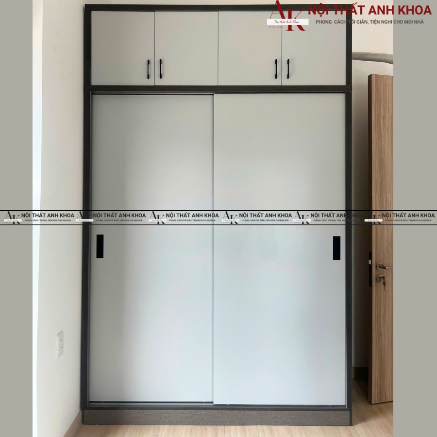 Tủ quần áo cửa lùa gỗ công nghiệp hiện đại Tủ quần áo cửa lùa gỗ công nghiệp hiện đại