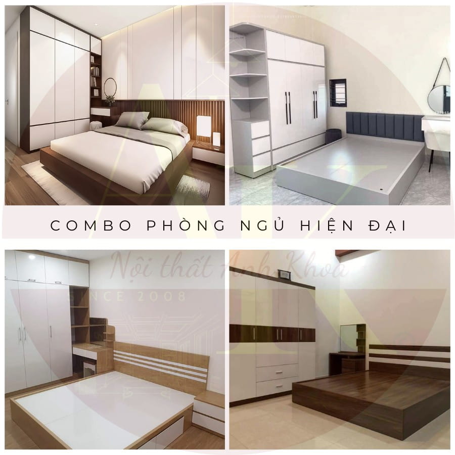 Combo phòng ngủ hiện đại Combo phòng ngủ hiện đại