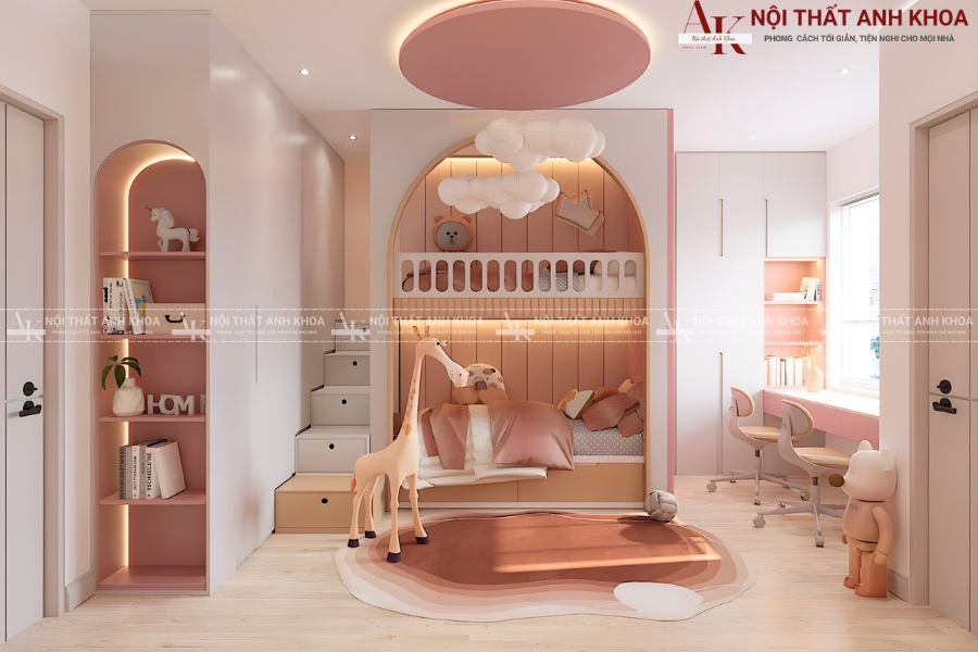 Xu hướng giường tầng bé gái được yêu thích nhất 2025 Xu hướng giường tầng bé gái được yêu thích nhất 2025