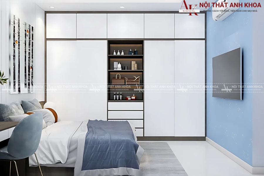 Mẫu nội thất phòng ngủ 9m2 - Phong cách hiện đại, tinh tế Mẫu nội thất phòng ngủ 9m2 - Phong cách hiện đại, tinh tế