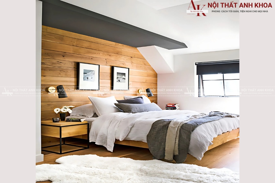 Mẫu nội thất phòng ngủ 9m2 sang trọng - Phong cách tối giản Mẫu nội thất phòng ngủ 9m2 sang trọng - Phong cách tối giản