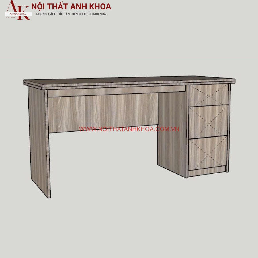 Bàn làm việc gỗ công nghiệp MDF màu nâu vân gỗ Bàn làm việc gỗ công nghiệp MDF màu nâu vân gỗ