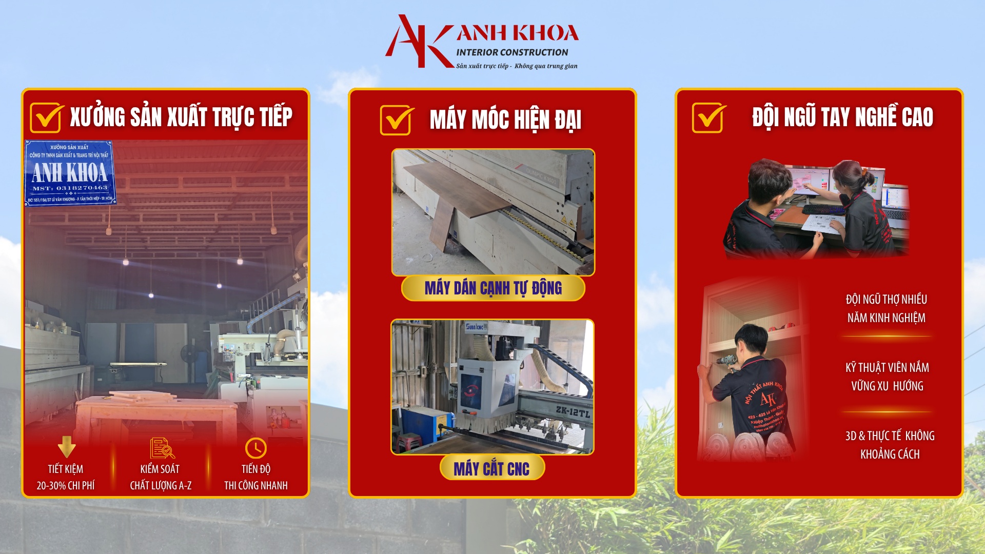 Năng lực sản xuất của nội thất Anh Khoa Năng lực sản xuất của nội thất Anh Khoa