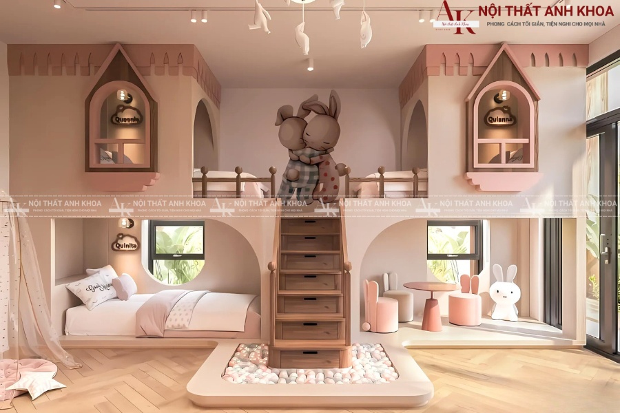 Trang trí phòng ngủ bé gái đơn giản nhưng cực xinh Trang trí phòng ngủ bé gái đơn giản nhưng cực xinh