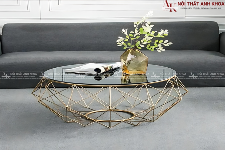 Bàn sofa mặt kính cường lực - Hiện đại, tinh tế Bàn sofa mặt kính cường lực - Hiện đại, tinh tế