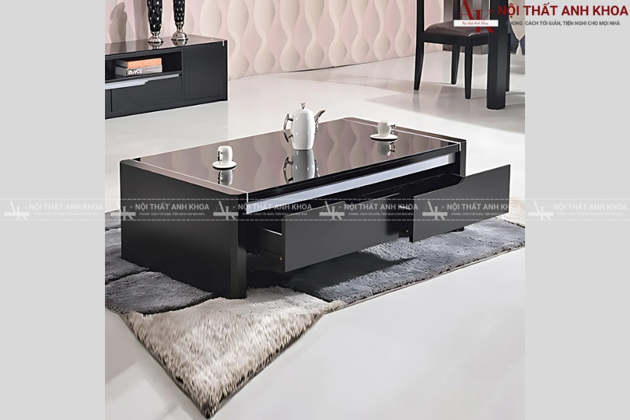 Bàn sofa mặt kính - Bí quyết trang trí phòng khách ấn tượng Bàn sofa mặt kính - Bí quyết trang trí phòng khách ấn tượng