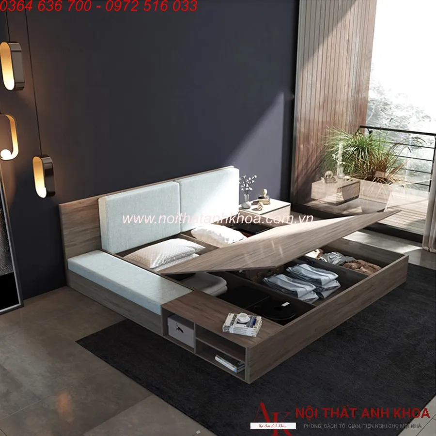 Giường Nâng Hạ Thông Minh Tiện Lợi Gỗ Công Nghiệp Giường Nâng Hạ Thông Minh Tiện Lợi Gỗ Công Nghiệp