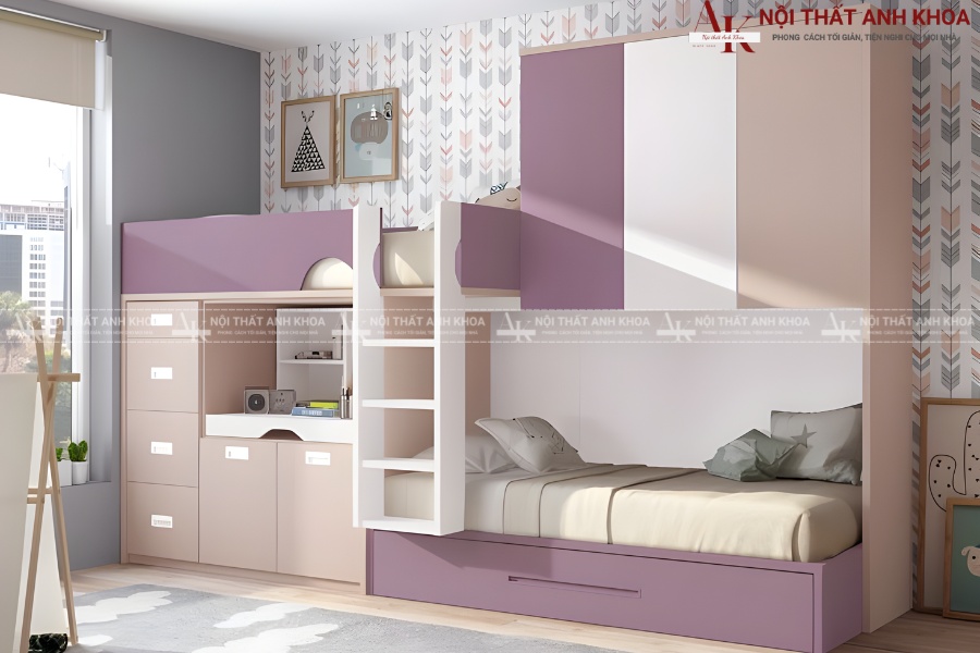 Giường ngủ gỗ công nghiệp Giường ngủ gỗ công nghiệp