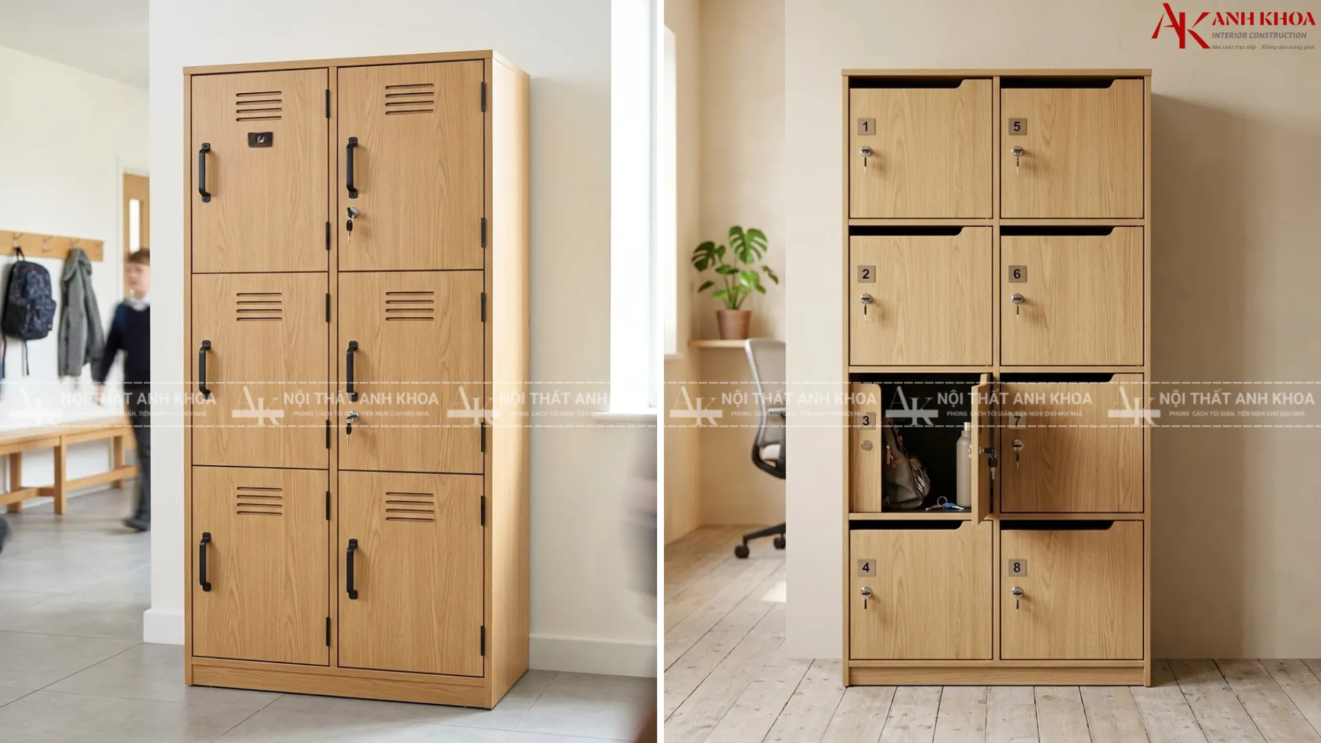 Combo tủ Locker gỗ MDF - Lựa chọn hoàn hảo cho doanh nghiệp Combo tủ Locker gỗ MDF - Lựa chọn hoàn hảo cho doanh nghiệp