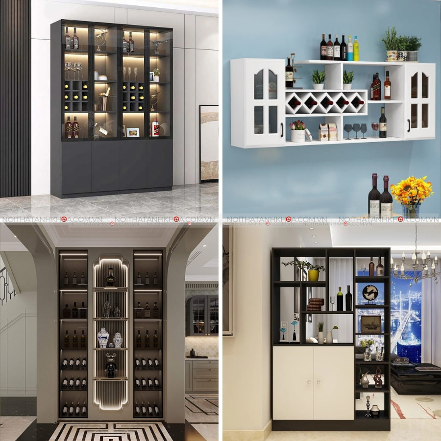 Thiết kế hài hòa tủ rượu với không gian nội thất Thiết kế hài hòa tủ rượu với không gian nội thất