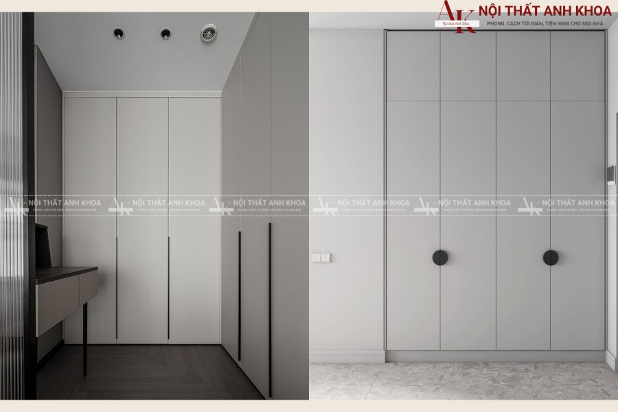 "Tàng hình" tủ quần áo với màu sắc "Tàng hình" tủ quần áo với màu sắc