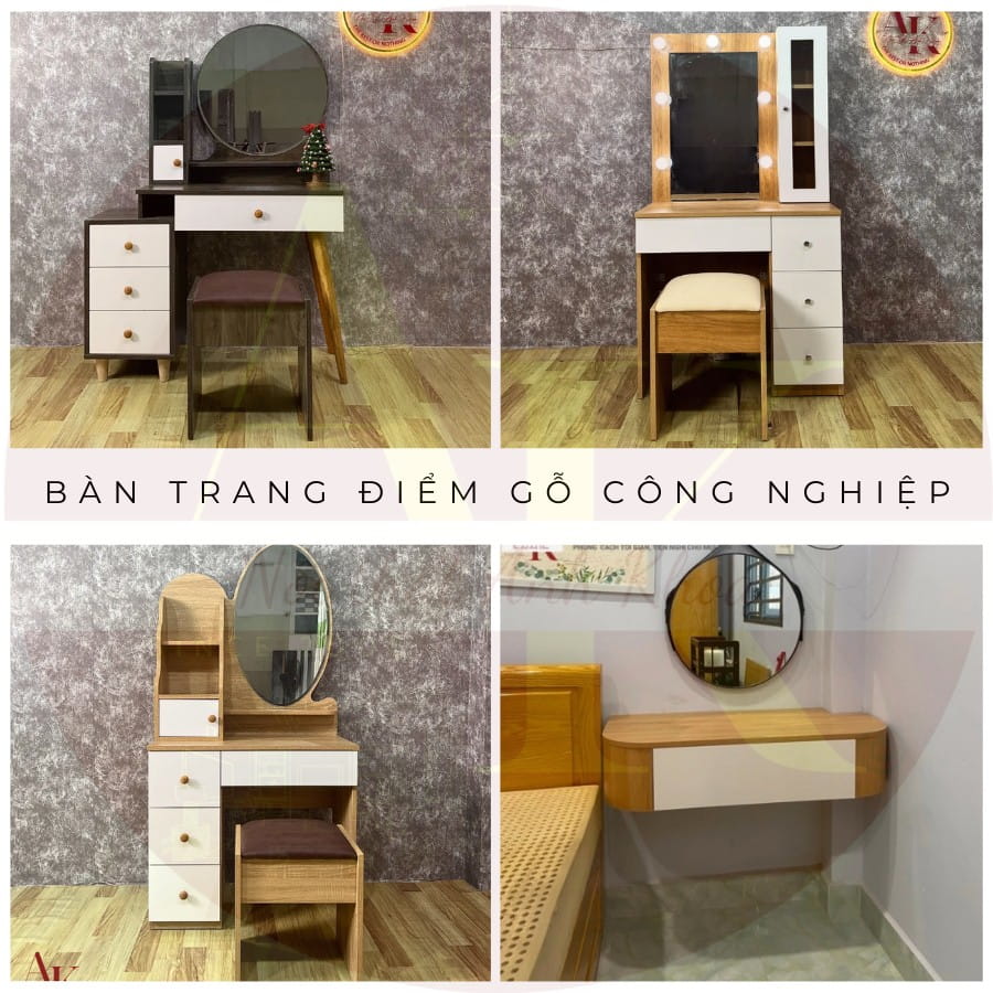 Bàn trang điểm gỗ công nghiệp Bàn trang điểm gỗ công nghiệp