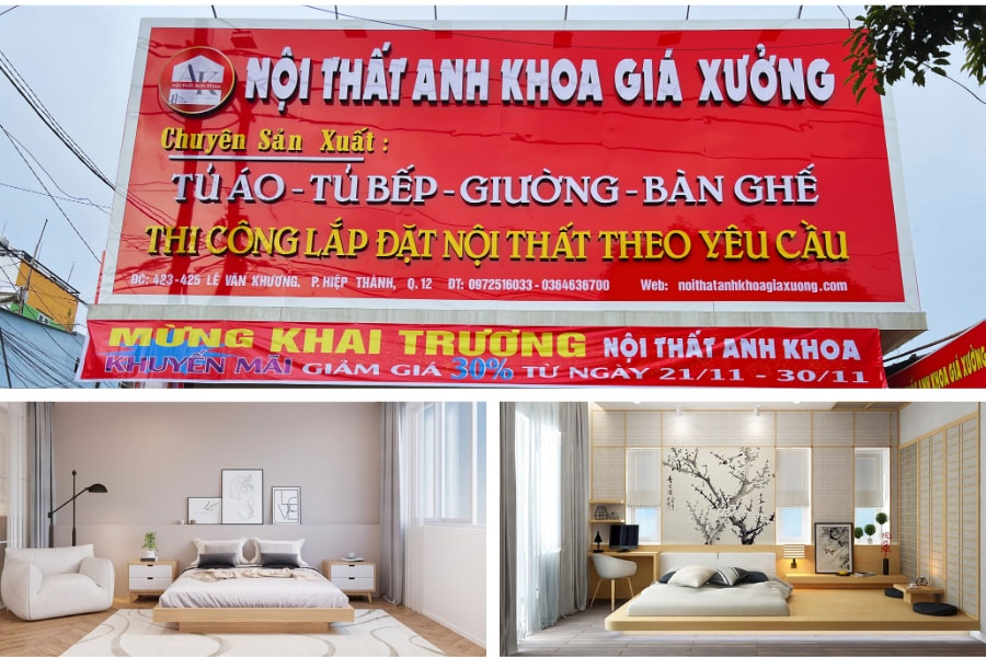 Nội thất Anh Khoa - Nơi mua uy tín tại Quận 12 Nội thất Anh Khoa - Nơi mua uy tín tại Quận 12