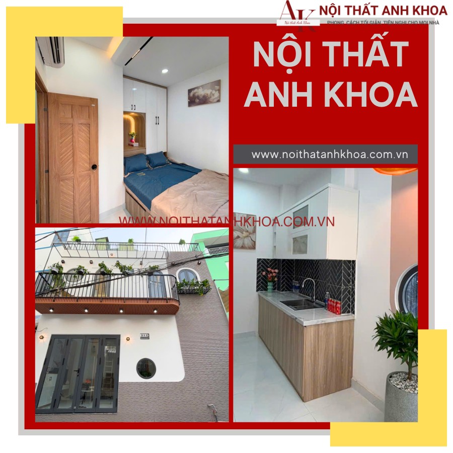 thiết kế thi công lắp đặt căn hộ 30m2 nội thất Anh Khoa