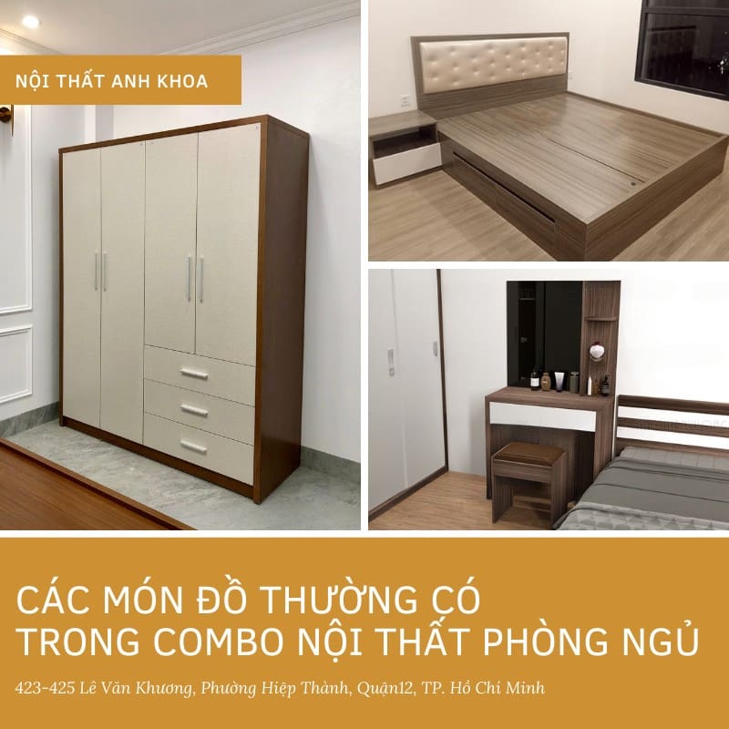 Các món đồ thường có trong Combo Nội thất phòng ngủ Các món đồ thường có trong Combo Nội thất phòng ngủ