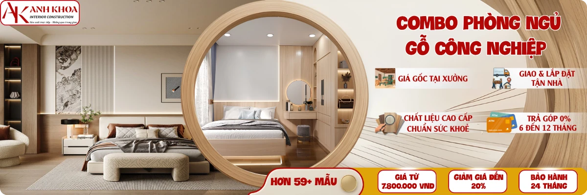 Combo phòng ngủ gỗ công nghiệp