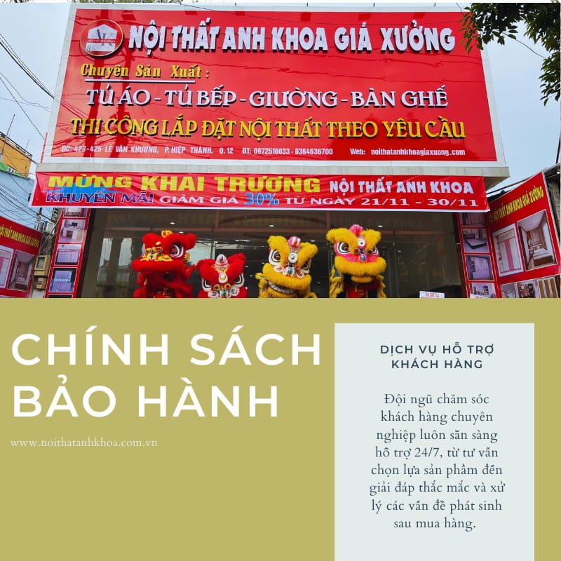 Chính sách bảo hành và dịch vụ hỗ trợ khách hàng Chính sách bảo hành và dịch vụ hỗ trợ khách hàng