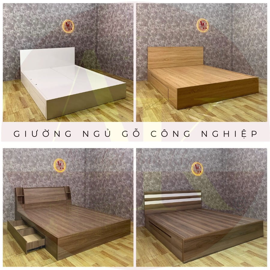 Giường ngủ gỗ công nghiệp Giường ngủ gỗ công nghiệp