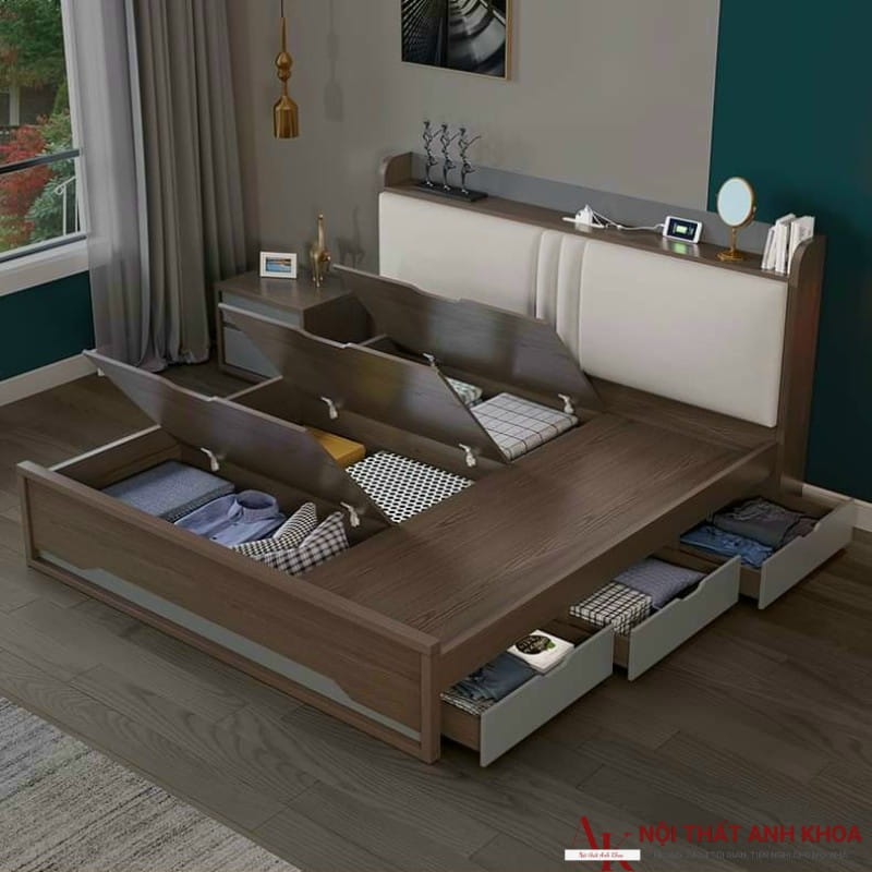 Mẫu giường ngủ thông minh cao cấp Mẫu giường ngủ thông minh cao cấp