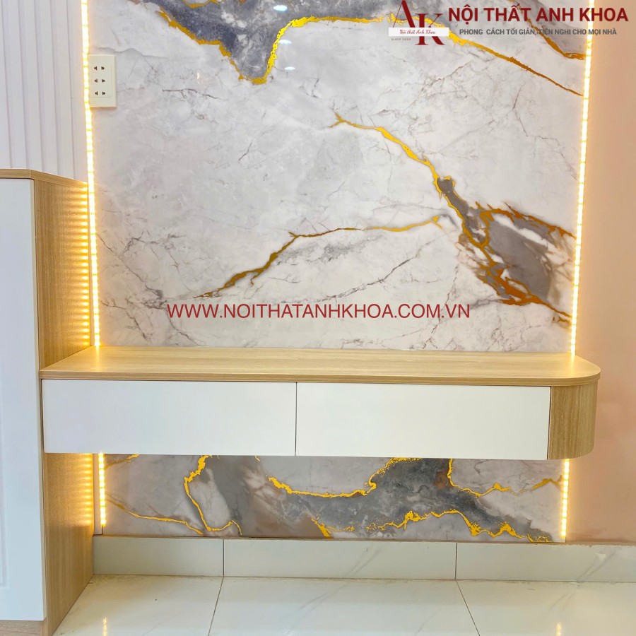 Kệ tivi treo tường bo tròn gỗ công nghiệp thông minh Kệ tivi treo tường bo tròn gỗ công nghiệp thông minh