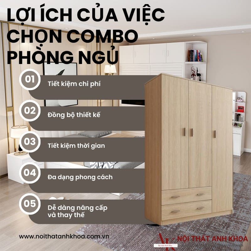 Lợi ích cửa việc chọn Combo phòng ngủ Lợi ích cửa việc chọn Combo phòng ngủ