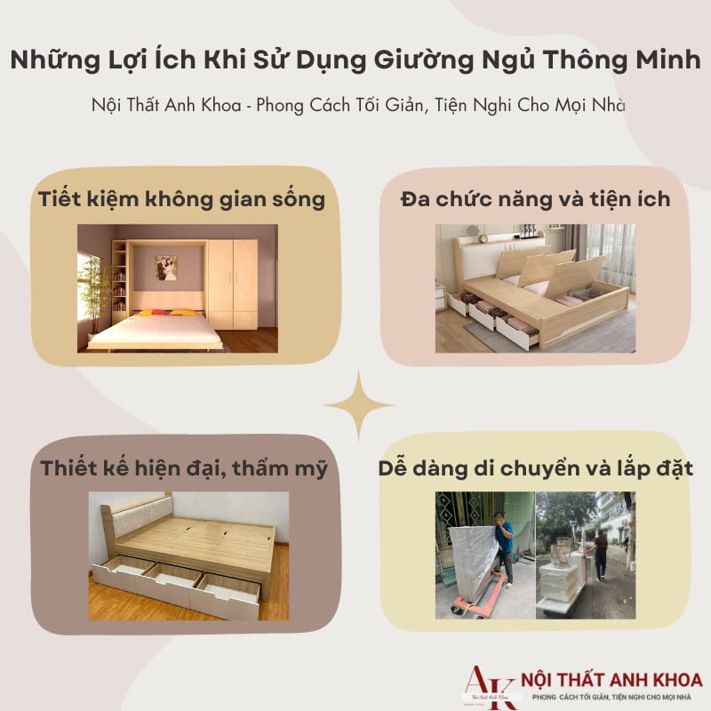 4 Lợi ích khi sử dụng giường ngủ thông minh gỗ công nghiệp 4 Lợi ích khi sử dụng giường ngủ thông minh gỗ công nghiệp