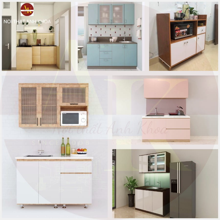 Tủ bếp mini đẹp hiện đại, sang trọng Tủ bếp mini đẹp hiện đại, sang trọng