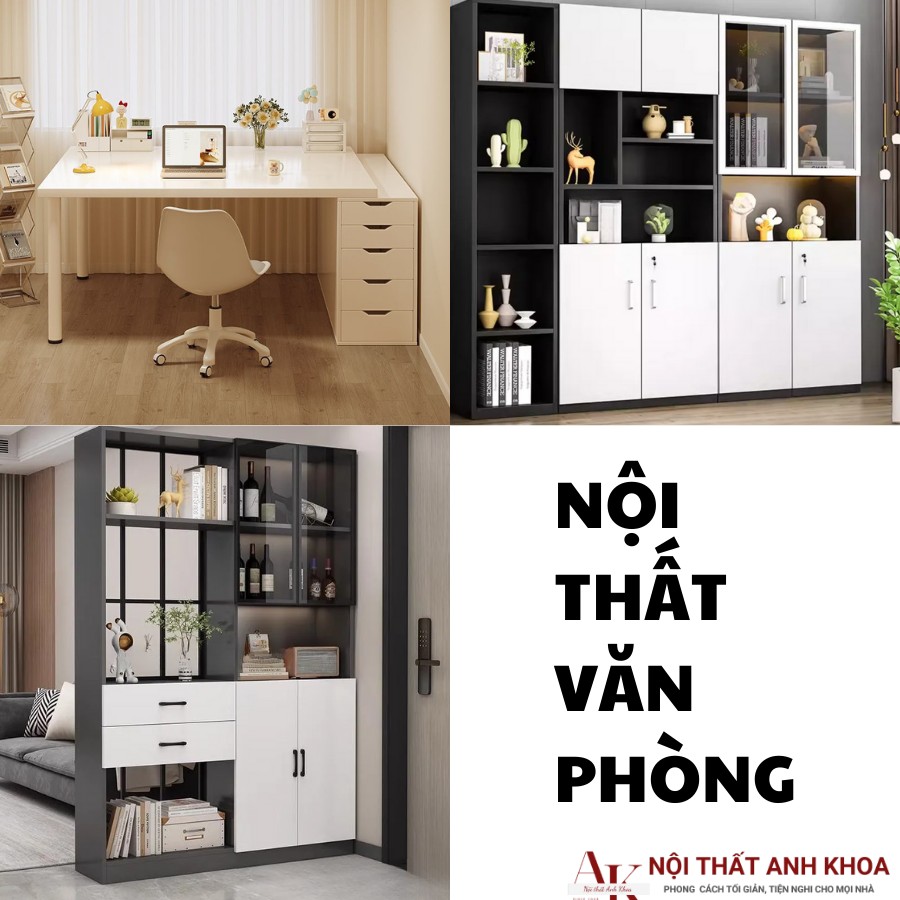 Nội thất văn phòng gỗ công nghiệp Nội thất văn phòng gỗ công nghiệp