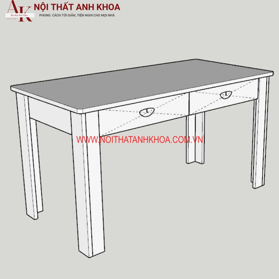 Bàn làm việc gỗ cao su đơn giản giá rẻ Bàn làm việc gỗ cao su đơn giản giá rẻ