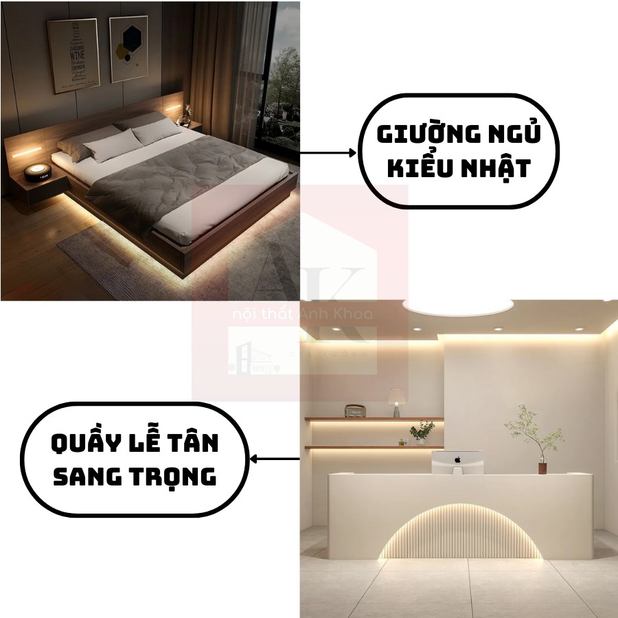 Thiết kế nội thất nhà hàng khách sạn gỗ công nghiệp