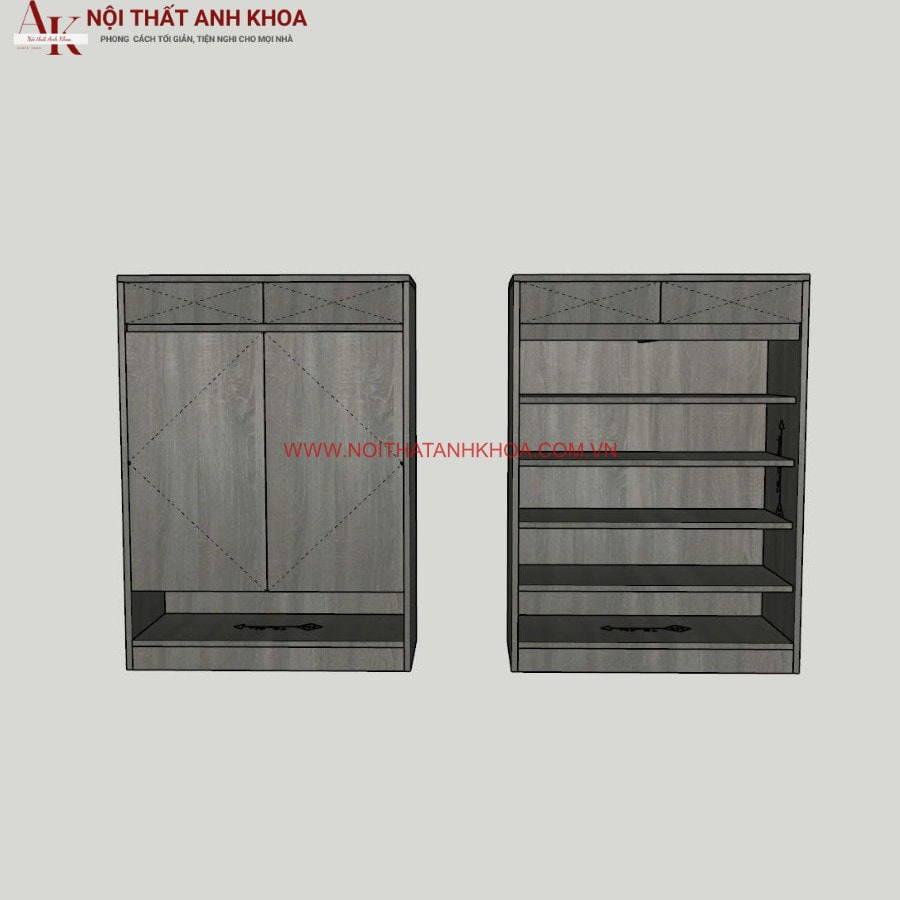 Tủ giày gỗ MDF cứng cáp, bền đẹp Tủ giày gỗ MDF cứng cáp, bền đẹp